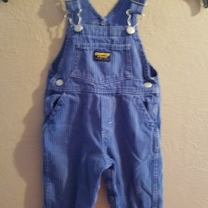 Oshkosh pinstriped overalls